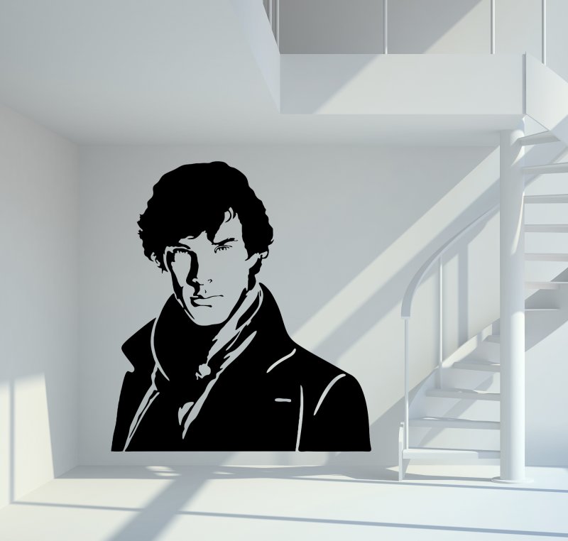 46243 Sherlock Wandtattoo